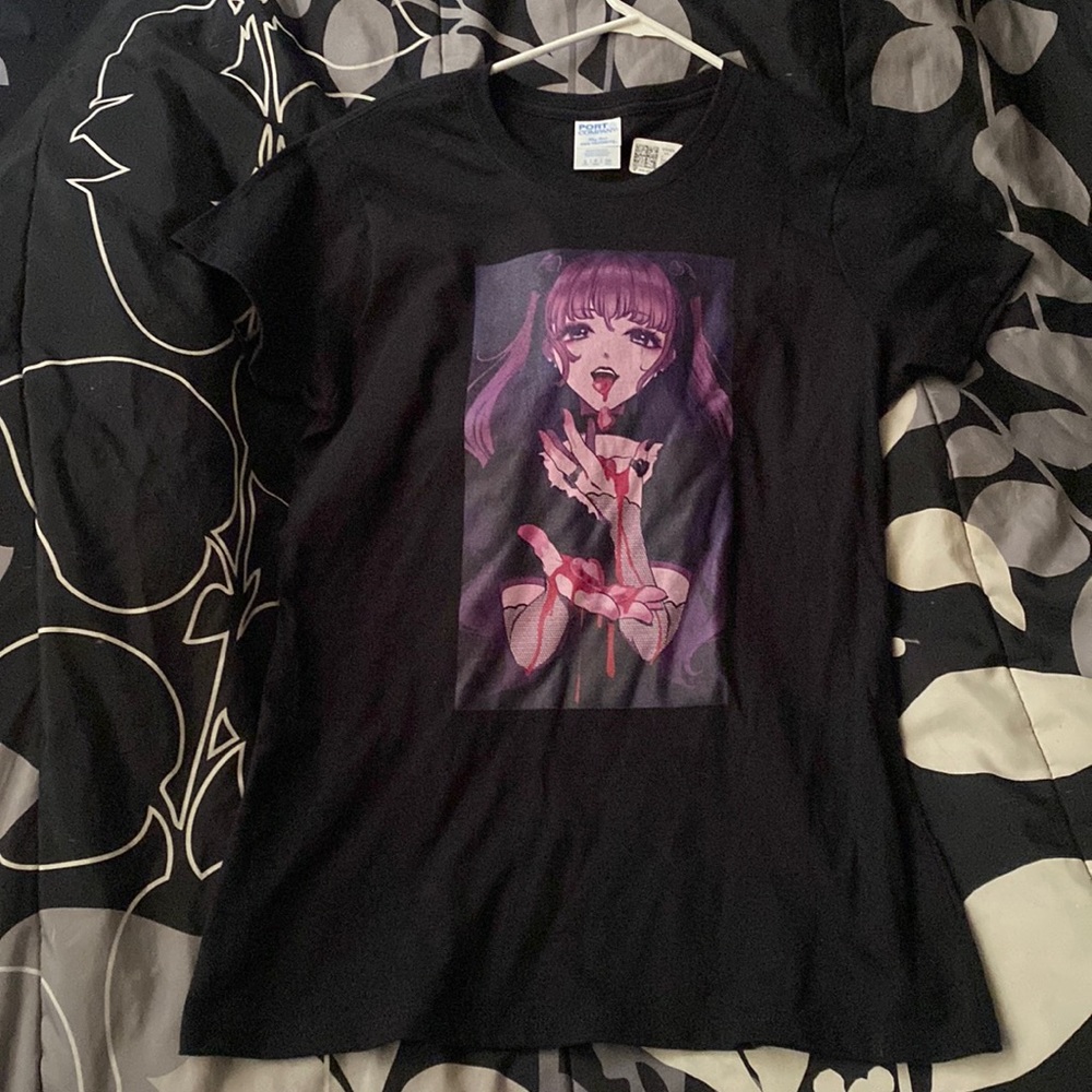 Anime vampire girl tee